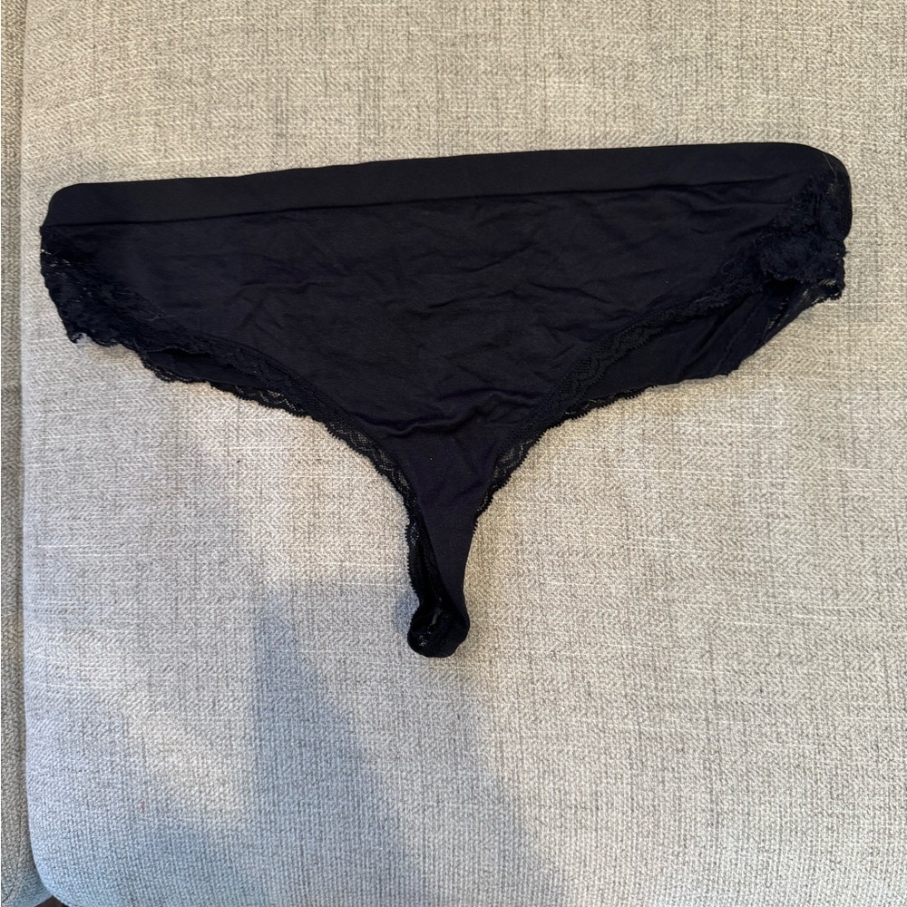 Secret Treasures Black Lace Trim Panties